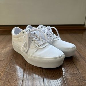 Vans Old Skool Stackform Platform Women’s Shoes True White size 9